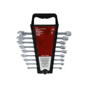 Ace 9-Piece Metric 12-Point Combination Wrench Set Silver Ace 9-Piece Metric 12-Point Combination Wrench Set Silver
